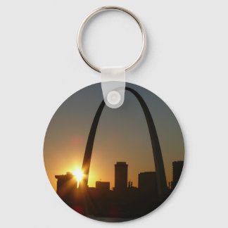 St. Louis Arch Sunset Nyckelring