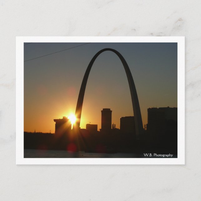 St. Louis Arch Sunset Vykort (Framsida)