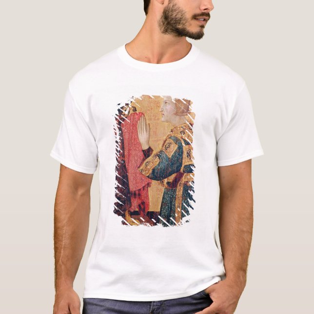 St Louis av Toulouse som krönar hans broder T-shirt (Framsida)