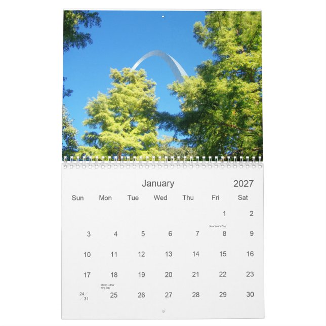 ST LOUIS BÅGE KALENDER (Jan 2027)