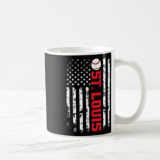 St. Louis Baseboll USA Flagga  Kaffemugg (Höger)