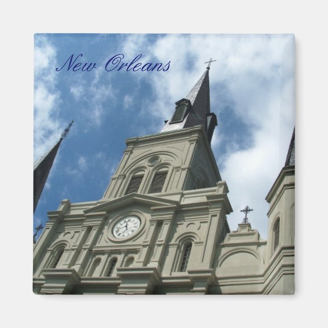St Louis Cathedral Church i New Orleans Magnet (Framsidan)