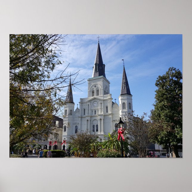 St. Louis Cathedral - Fransk Quarter, New Orleans Poster (Framsidan)