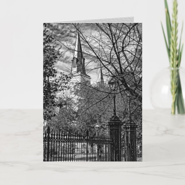 St. Louis Cathedral GREETING CARD Kort (Framsida)