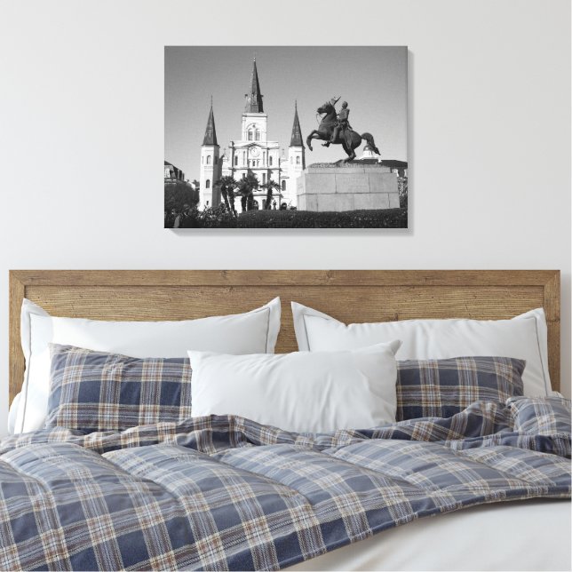 St. Louis Cathedral - Jackson Square Canvastryck (Insitu (sovrum))