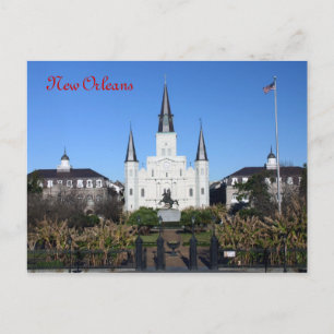 St Louis Cathedral, New Orleans Postcard Vykort