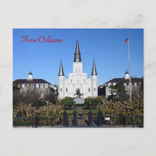 St Louis Cathedral, New Orleans Postcard Vykort (Framsida)