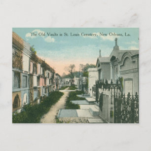 St. Louis Cemetery, New Orleans Vintage Vykort