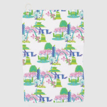 St Louis City Landmark Golf Towel