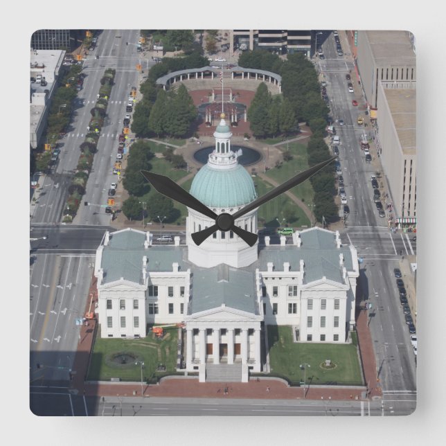 St. Louis Clock Fyrkantig Klocka (Framsida)