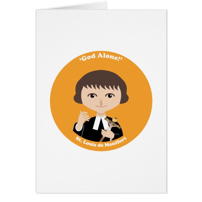St. Louis de Montfort Hälsningskort (Framsidan)