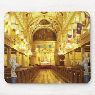 St Louis domkyrka (insidan), New Orleans, LA Musmatta