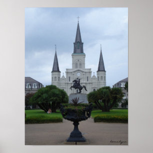St Louis domkyrka, New Orleans Poster