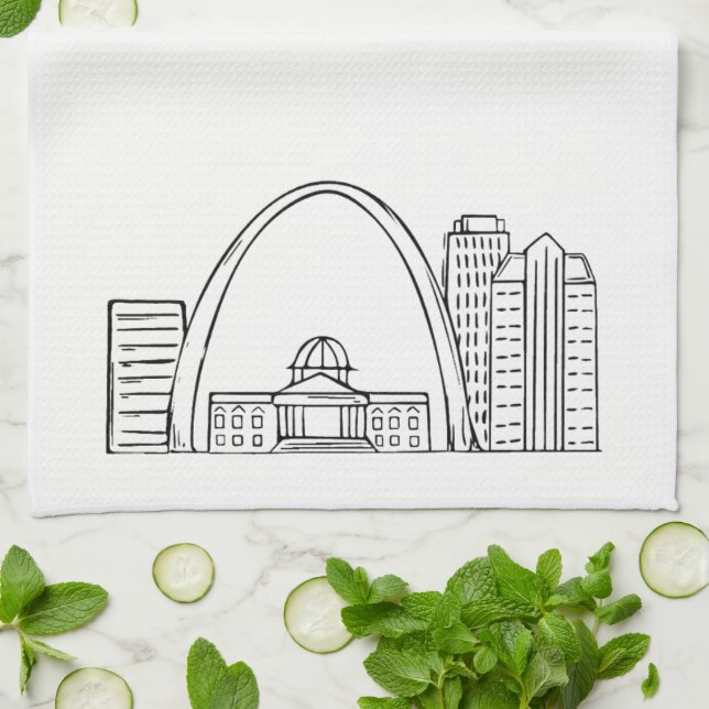 St. Louis Drawng Dishtowel - Kökshandduk (Vikta)
