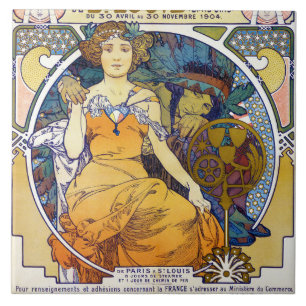 St. Louis Exhibition, Mucha Kakelplatta