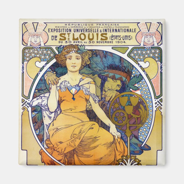 St. Louis Exhibition, Mucha Magnet (Framsidan)