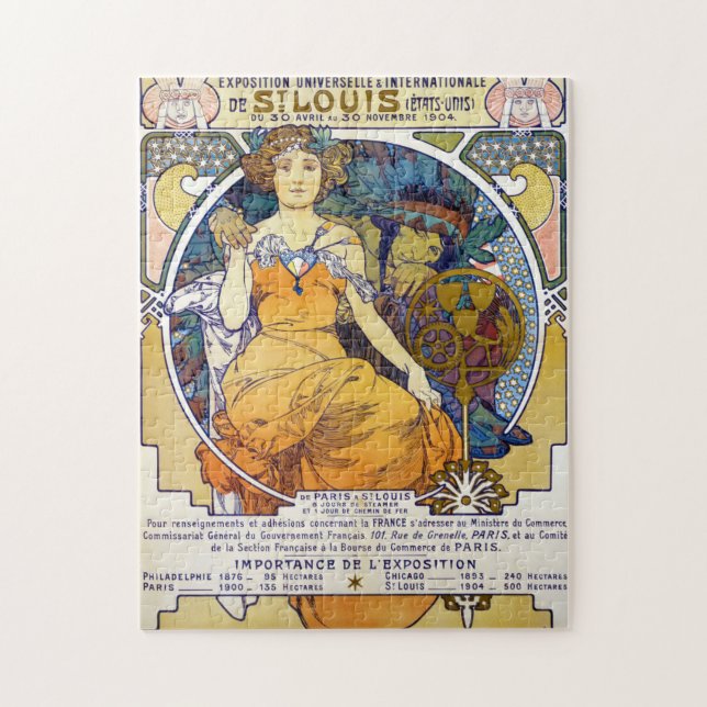 St. Louis Exhibition, Mucha Pussel (Vertikal)