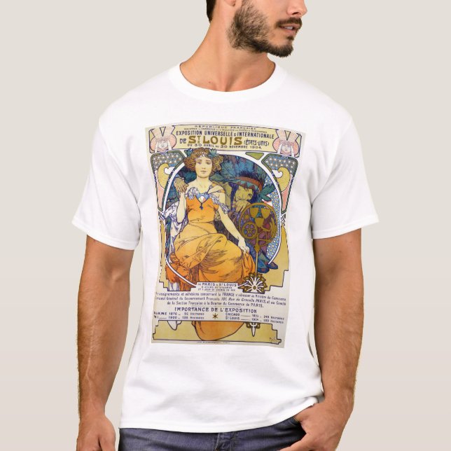 St. Louis Exhibition, Mucha T Shirt (Framsida)