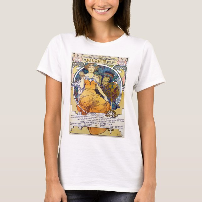 St. Louis Exhibition, Mucha T Shirt (Framsida)
