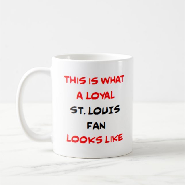 st. louis fan, loyal kaffemugg (Vänster)
