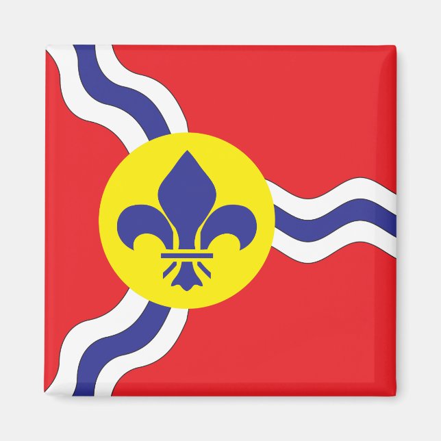 St. Louis flagga Magnet (Framsidan)