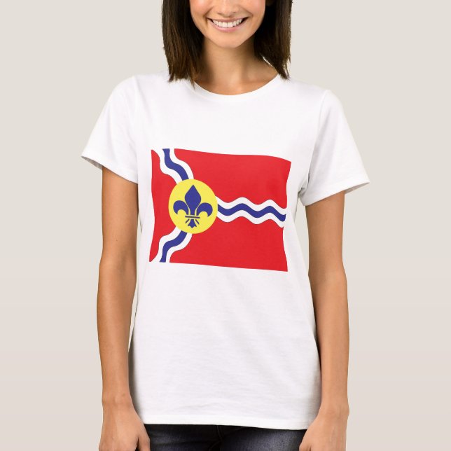 St. Louis flagga T Shirt (Framsida)