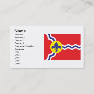 St. Louis flagga Visitkort
