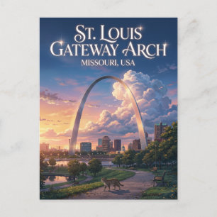 St. Louis Gateway Arch Missouri Vykort