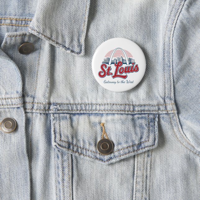 St. Louis Gateway Arch Pin – Personlig Nationalpar Knapp (In Situ)