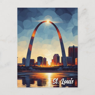 St Louis Gateway Arch Resa Vykort