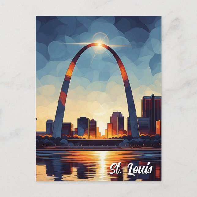St Louis Gateway Arch Resa Vykort (Framsida)