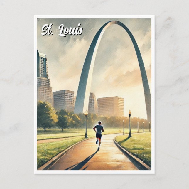 St Louis Gateway Arch Travel Vykort (Framsida)