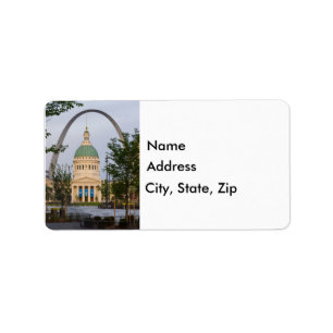 St Louis History Adressetikett