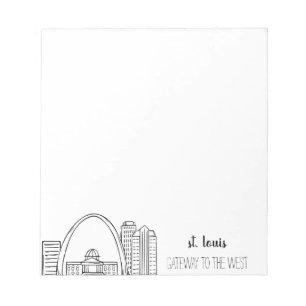 St Louis horisont Anteckningsblock