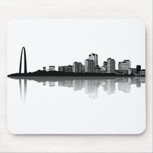 St Louis horisont Mousepad (b/w) Musmatta