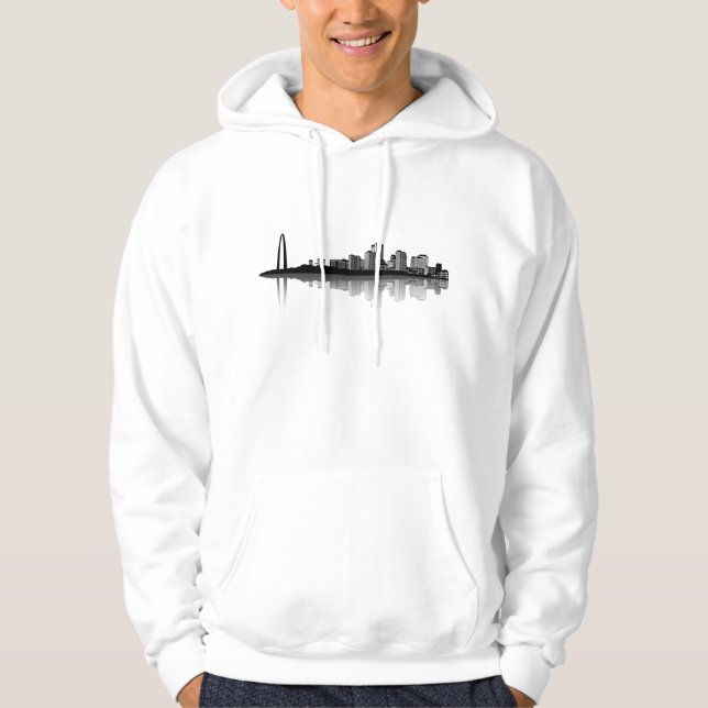 St Louis horisontHoodie (b/w) Hoodie (Framsida)