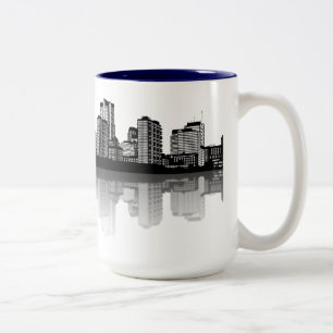 St Louis horisontmugg (b/w) Två-Tonad Mugg