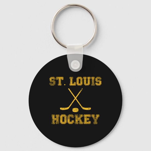 St. Louis Ice Hockey Sticks State Outile Stl Tee Nyckelring (Framsida)