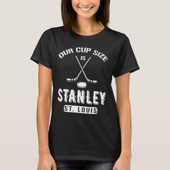 St Louis Ice Hockey vår Kopp Storlek är Stanley So T Shirt (Framsida)