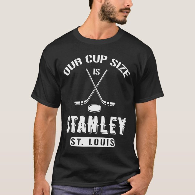 St Louis Ice Hockey vår Kopp Storlek är Stanley So T Shirt (Framsida)