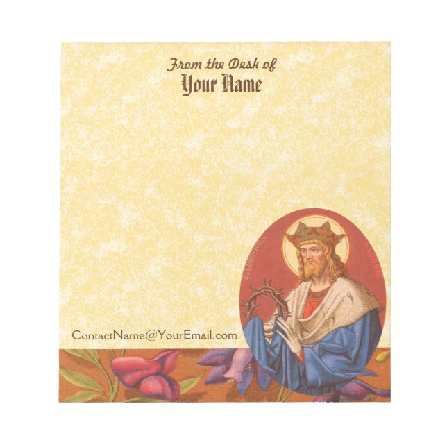 St. Louis IX Kung (PM 05) 5,5" x 6" Anteckningsblock (Framsida)