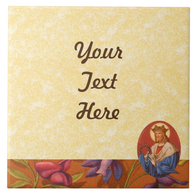 St. Louis IX Kung (PM 05) DIY Design Kakelplatta (Framsidan)