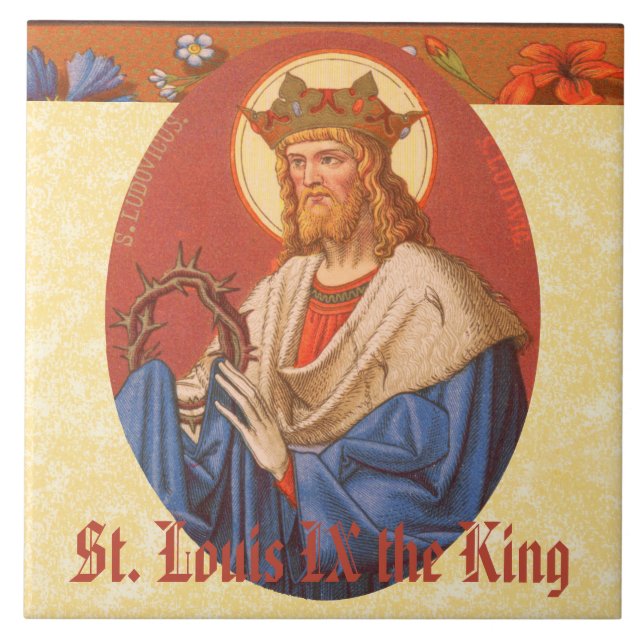 St. Louis IX Kung (PM 05) Kakelplatta (Framsidan)