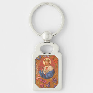 St. Louis IX Kung (PM 05) Rektangulärt Silverfärgad Nyckelring