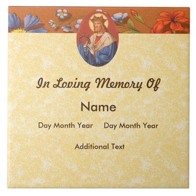 St. Louis IX Kung (PM 05a) Kakelplatta (Framsidan)