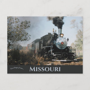 St Louis Järn Mountain & Southern Railway Missouri Vykort