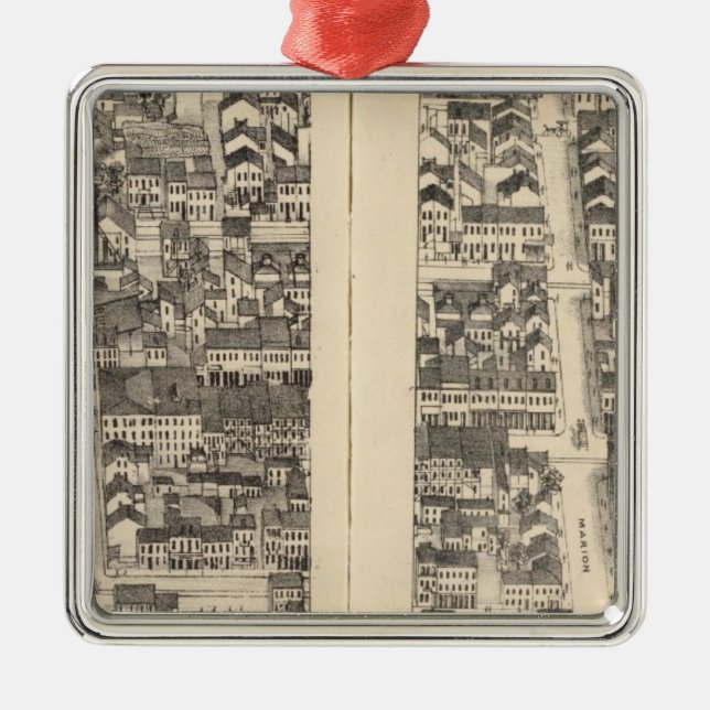 St Louis Missouri 12 Julgransprydnad Metall (Framsidan)