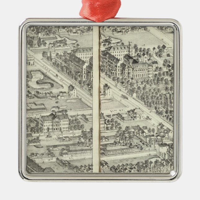 St. Louis, Missouri 14 Julgransprydnad Metall (Framsidan)