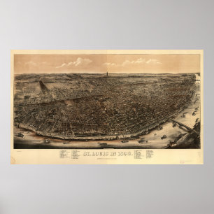 St. Louis, Missouri 1896 Poster