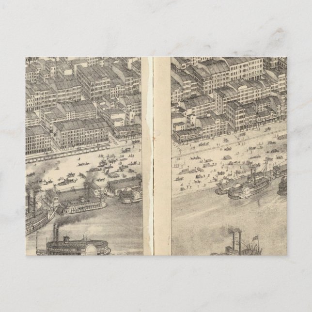 St. Louis, Missouri 3 Vykort (Framsida)